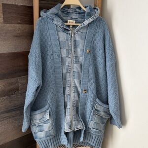 🆕 BiBi Hooded Knit Cardigan Jacket